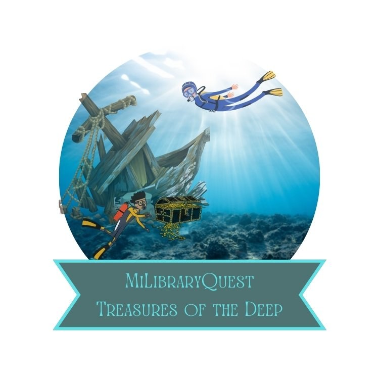 MILibraryQuest Treasures of the Deep logo